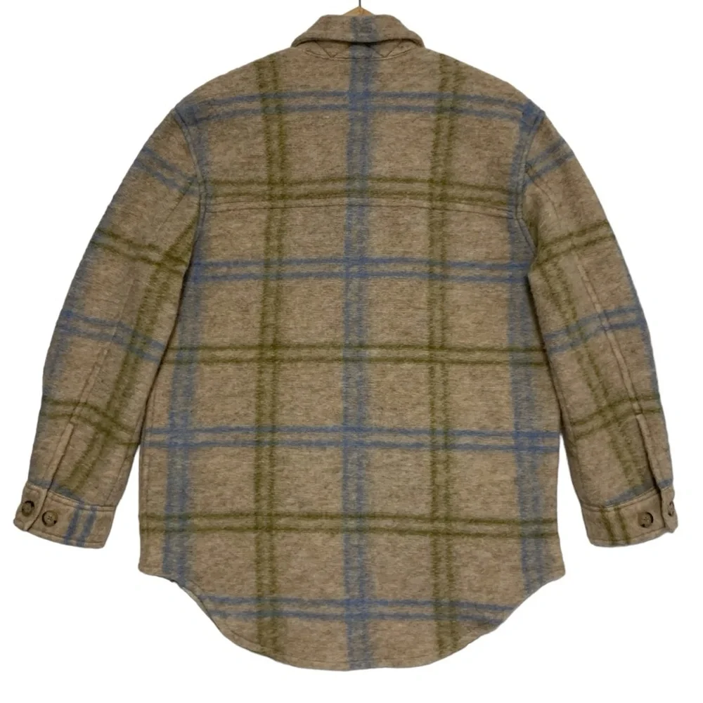 Aritzia Wilfred Free The Ganna™ Shirt Jacket in Marcel Lt Brc/ Azrn Bl |Size S - Picture 9 of 16